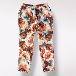 Haute Hippie Women’s Silk Floral Print Slim‎ Slouchy Pant Size S Boho Indie